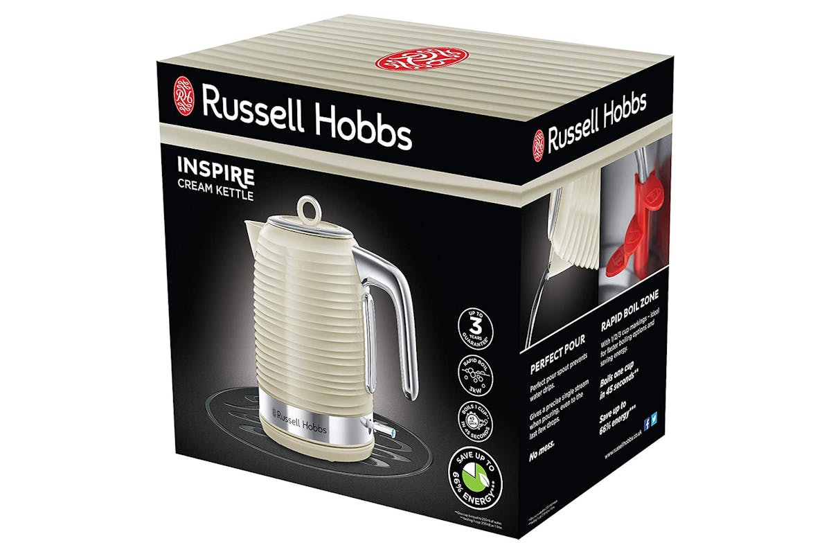 Russell Hobbs 1.7L Inspire Electric Kettle | 24364 | Cream-7
