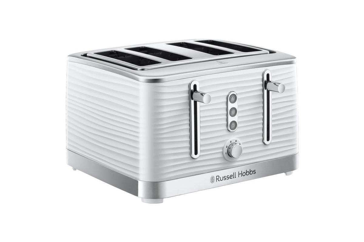 Russell Hobbs Inspire 4 Slice Toaster | 24380 | White