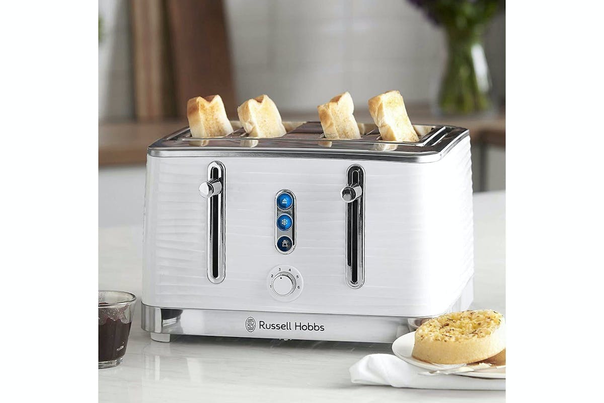 Russell Hobbs Inspire 4 Slice Toaster | 24380 | White-9