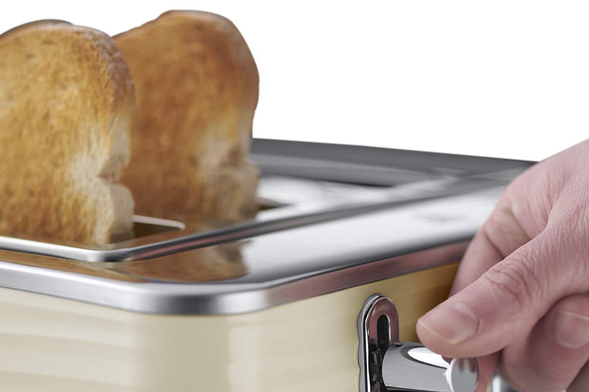 Russell Hobbs Inspire 4 Slice Toaster | 24384 | Cream-4
