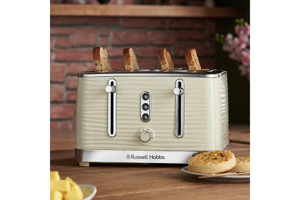 Russell Hobbs Inspire 4 Slice Toaster | 24384 | Cream-2