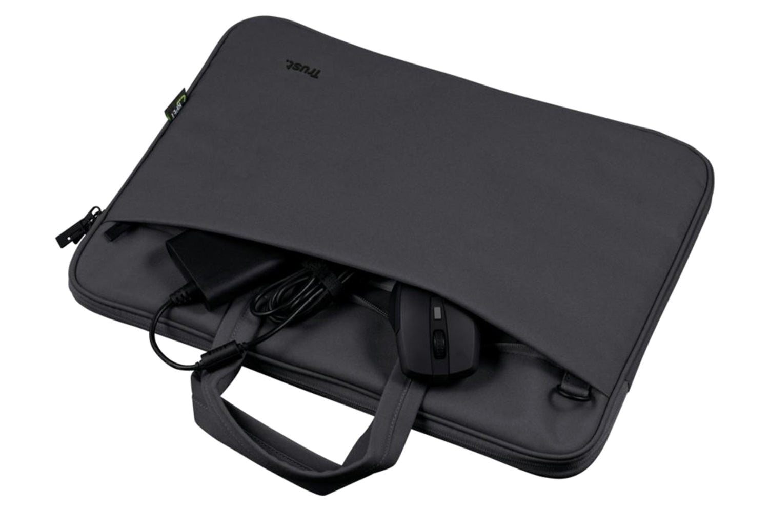Trust Bologna 16" Eco-friendly Slim Laptop Bag | Black-4