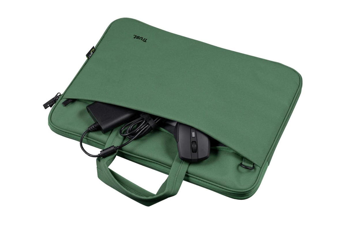 Trust Bologna 16" Eco-friendly Slim Laptop Bag | Green-4