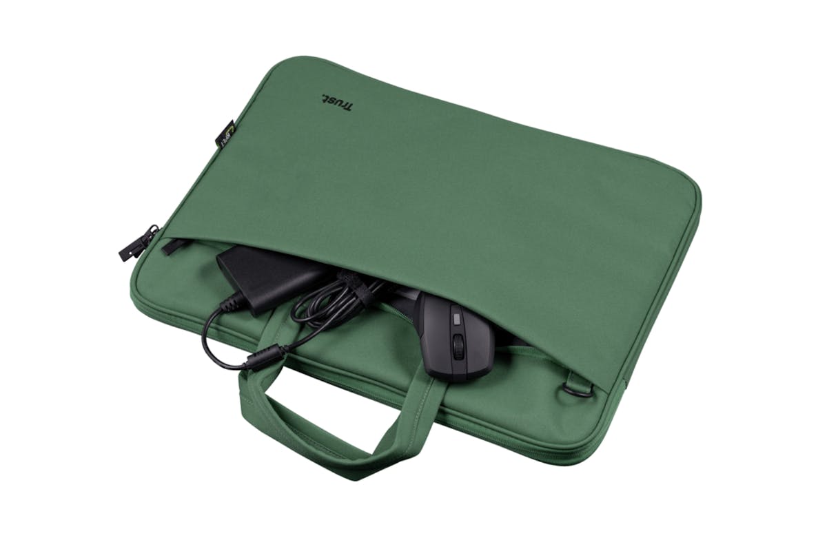 Trust Bologna 16" Eco-friendly Slim Laptop Bag | Green-3