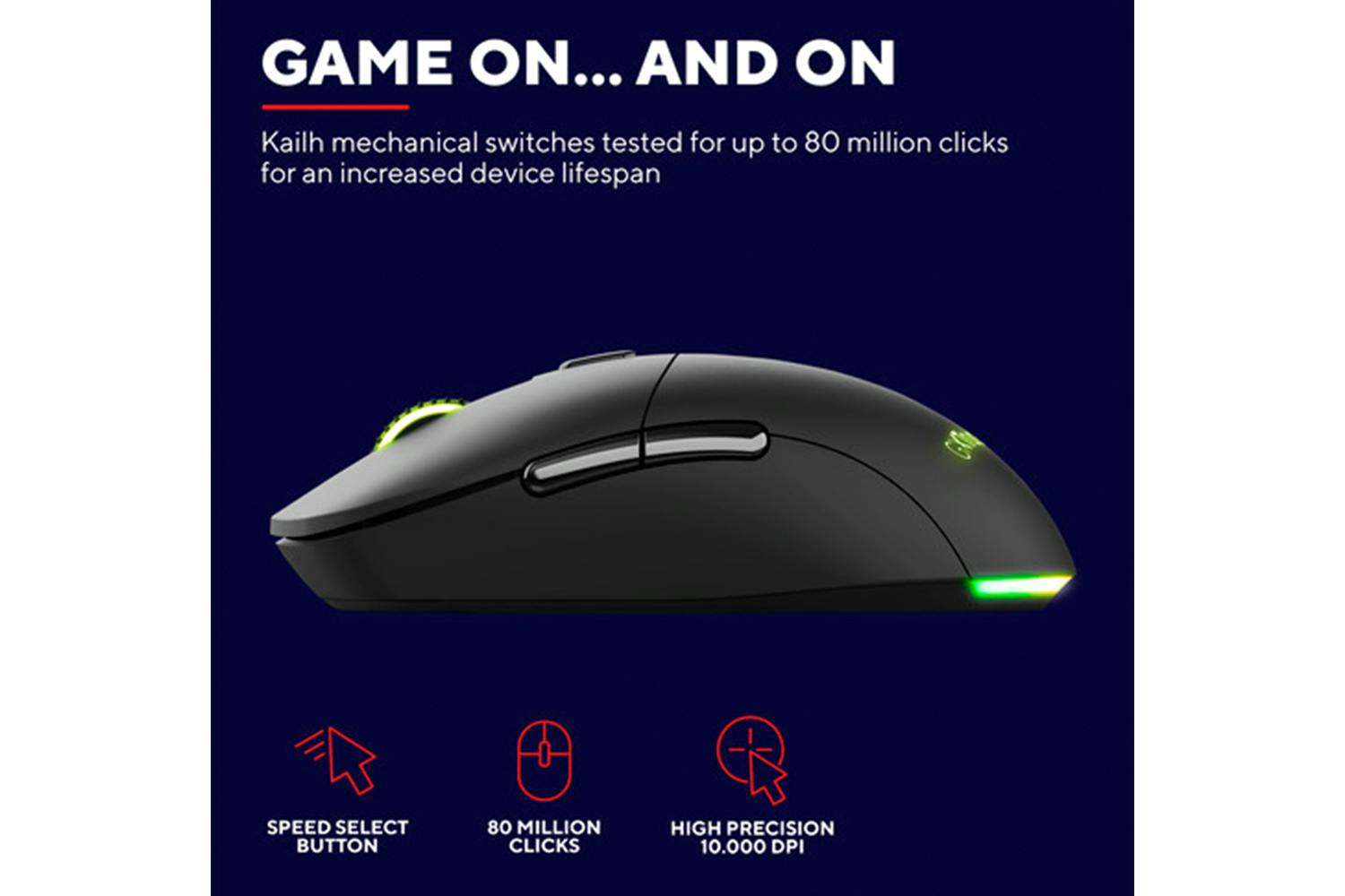 Trust GXT 980 Redex Rechargeable Wireless Gaming Mouse | Black-6