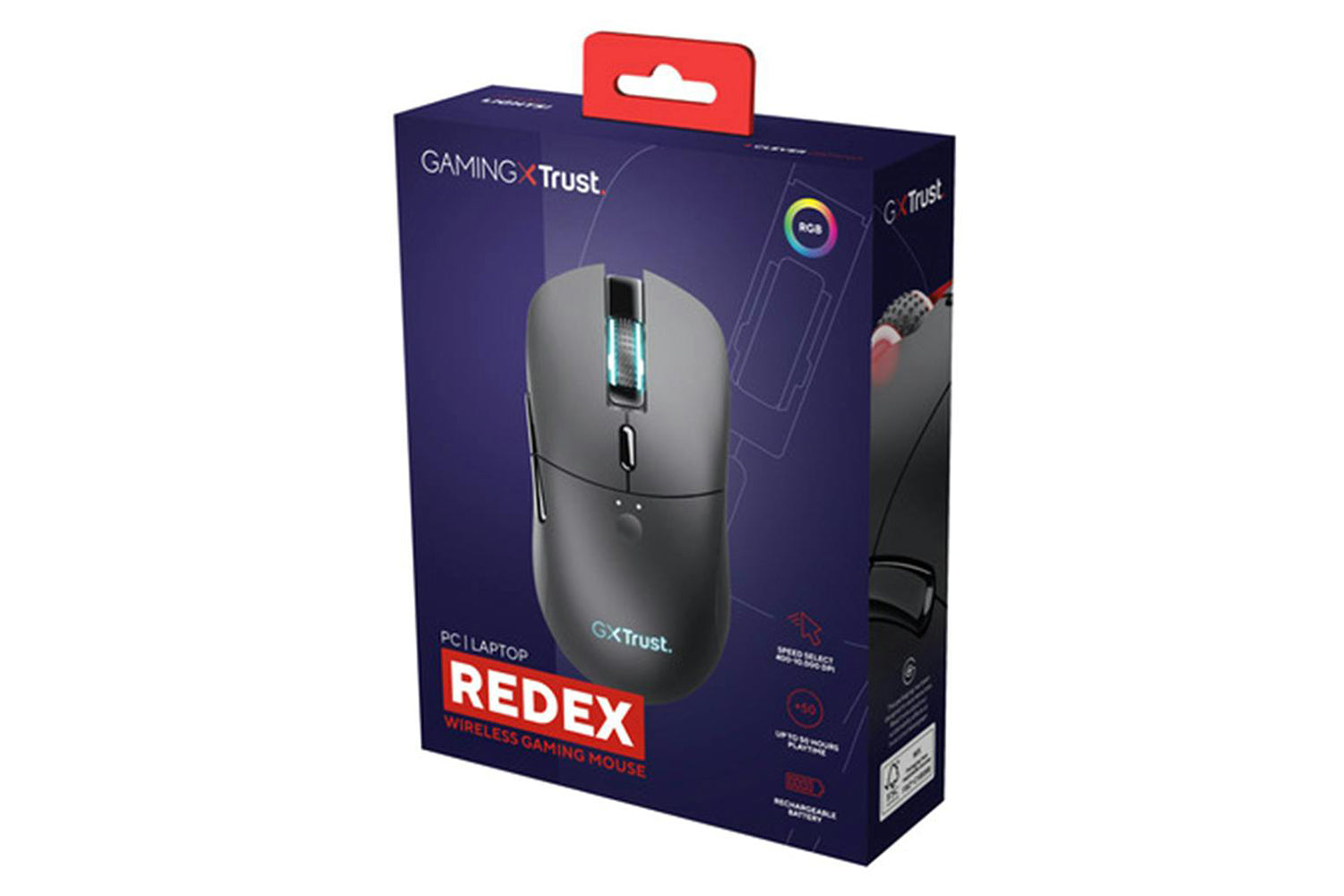 Trust GXT 980 Redex Rechargeable Wireless Gaming Mouse | Black-7