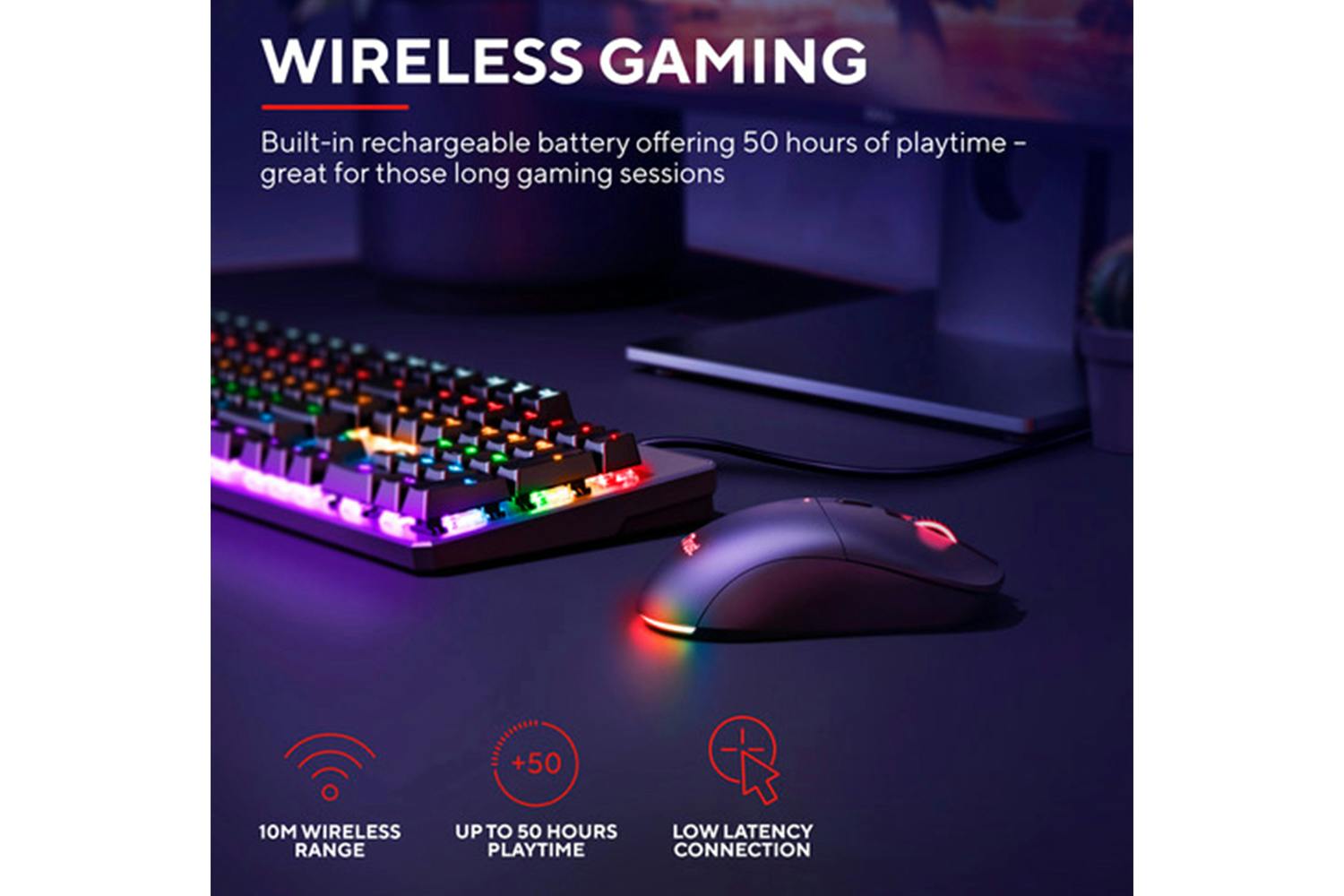 Trust GXT 980 Redex Rechargeable Wireless Gaming Mouse | Black-11