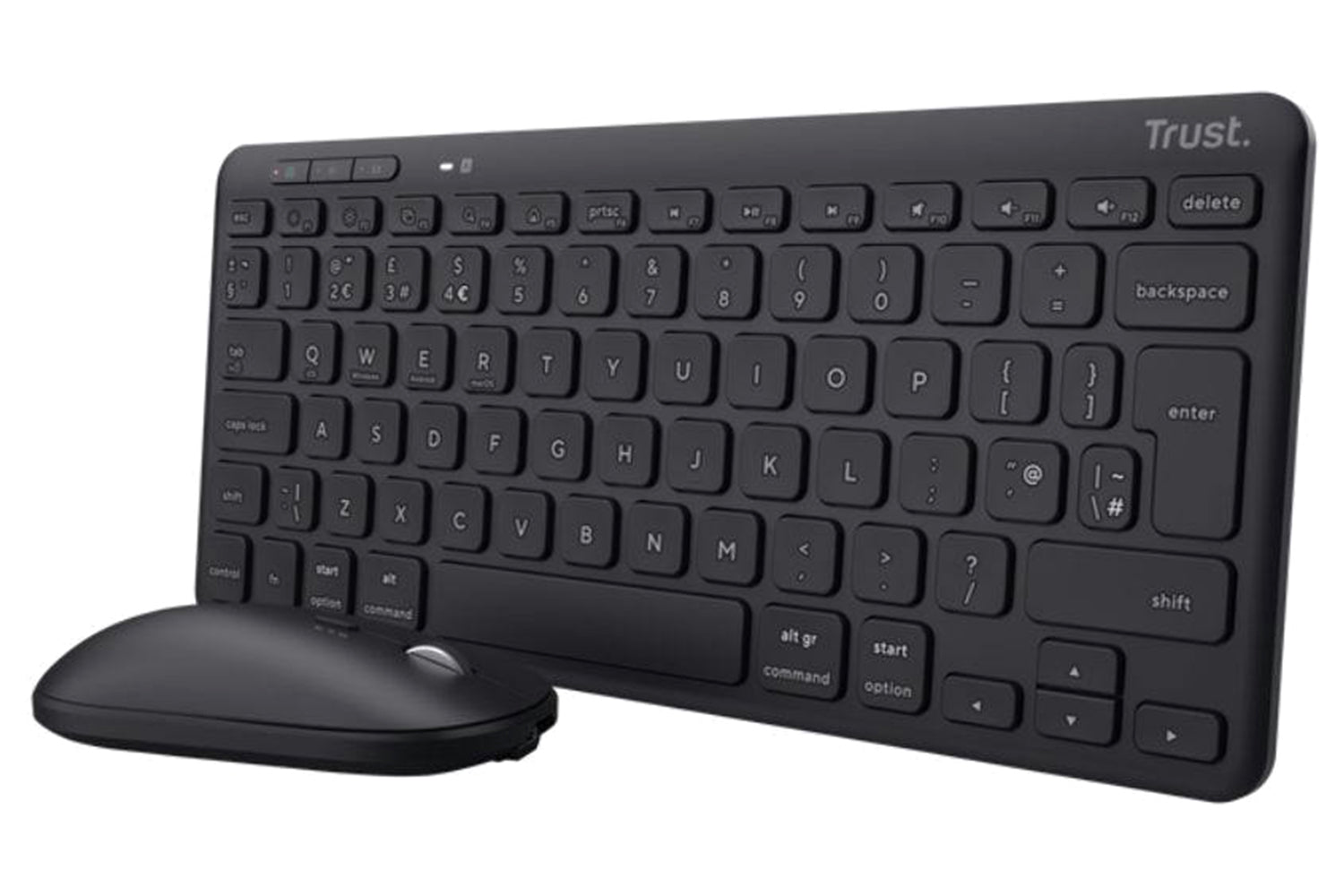 Trust Lyra Multi-Device Wireless Keyboard & Mouse | Black-2