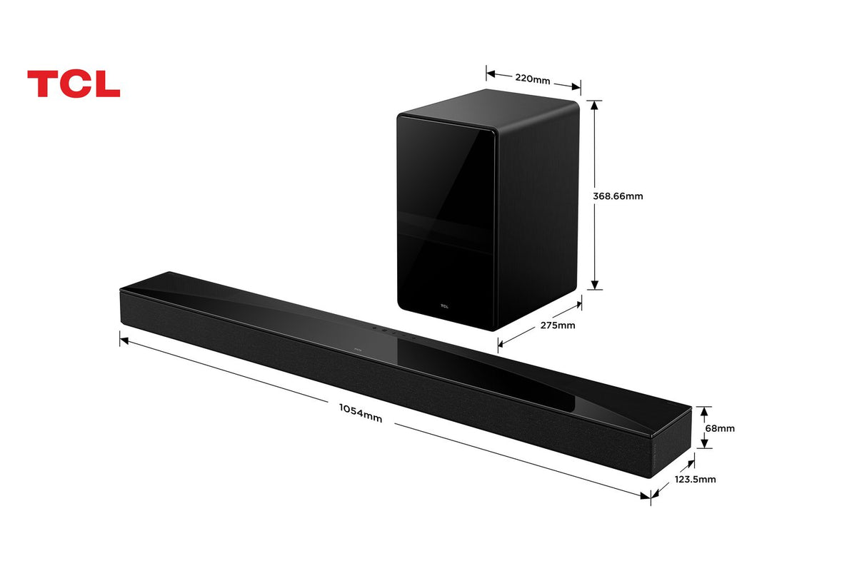 TCL Series 5.1.2 Soundbar with Wireless Subwoofer | Dark Titanium-14