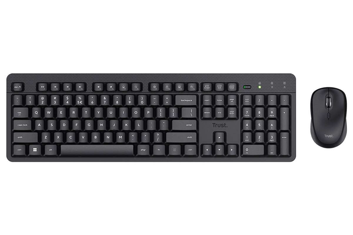 Trust Ody II Silent Wireless Keyboard & Mouse Set | Black