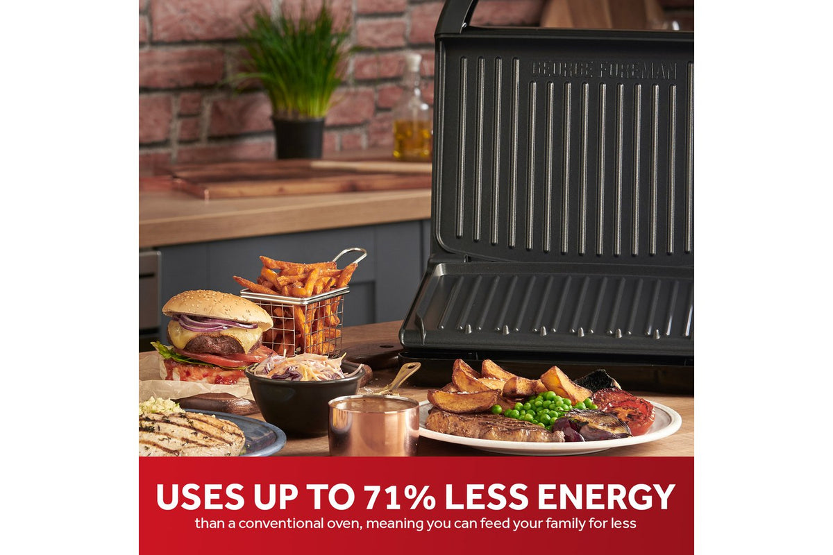 George Foreman Steel Large Grill | 25052 | Black-2