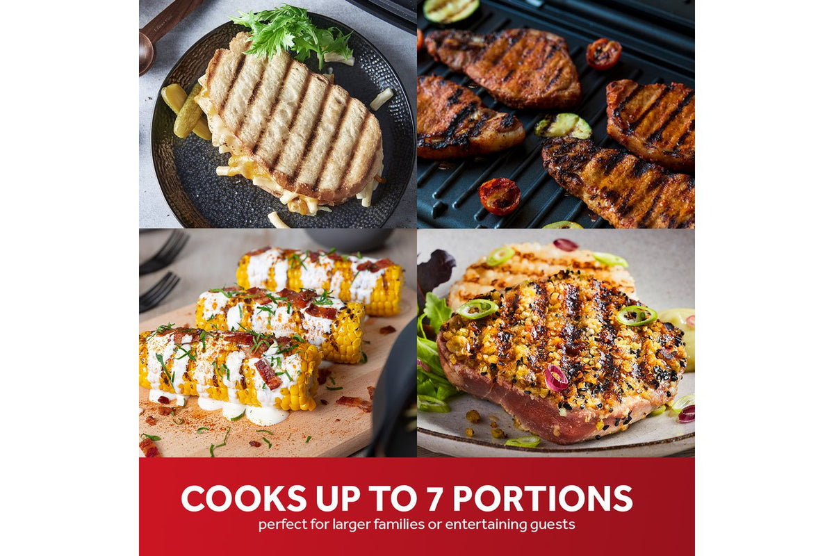 George Foreman Steel Large Grill | 25052 | Black-5