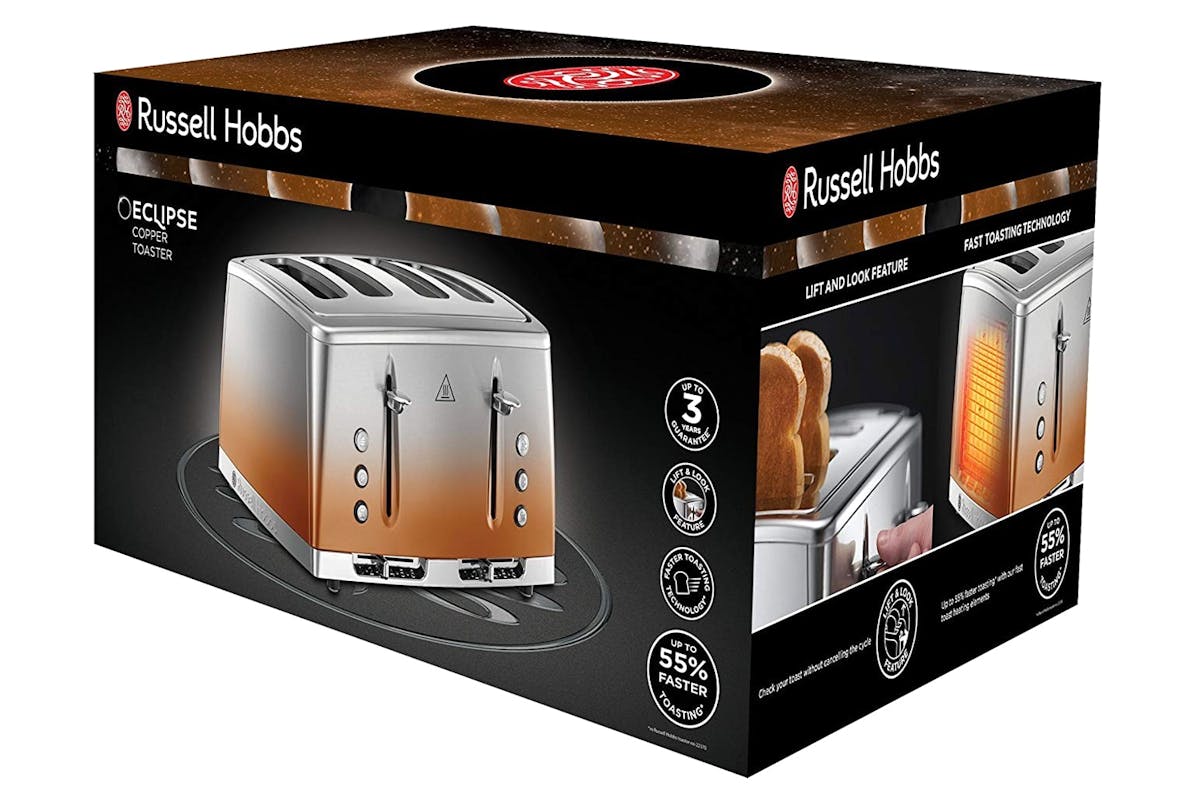 Russell Hobbs Eclipse 4 Slice Toaster | 25143 | Copper Sunset-6