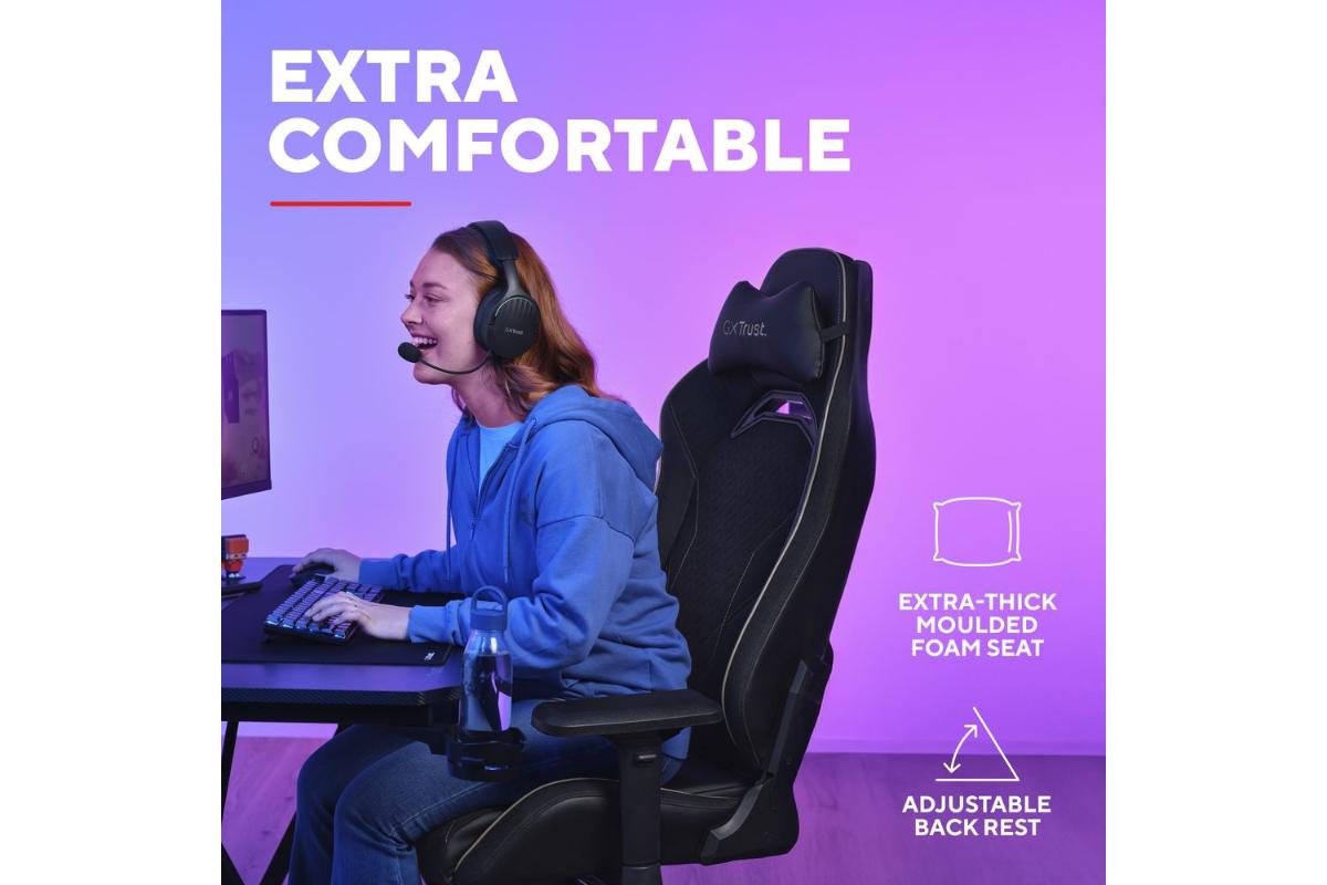Trust GXT721 Ruya Pro Chair | Gaming Chair | PU Leather & Fabric-8