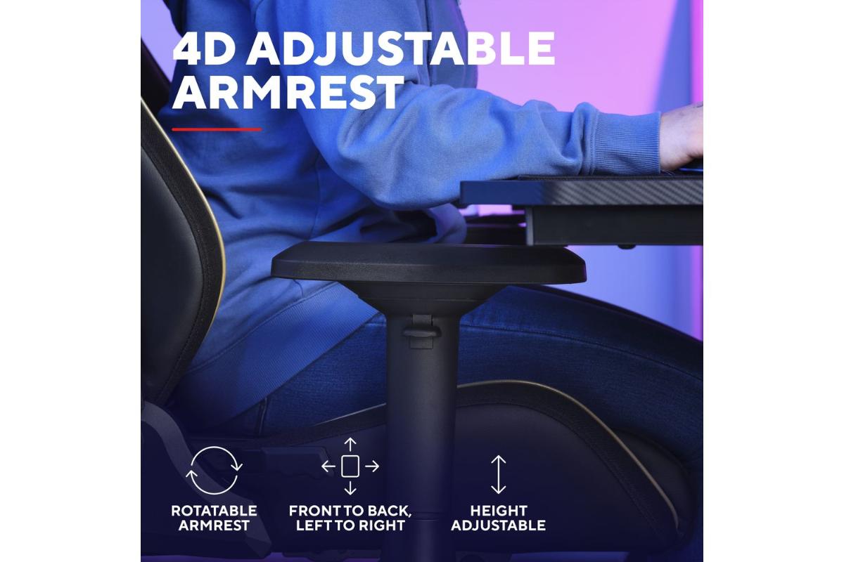 Trust GXT721 Ruya Pro Chair | Gaming Chair | PU Leather & Fabric-9