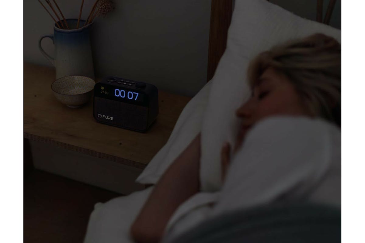 Pure Moment Alarm Clock Radio with Bluetooth | Brown/Black-5