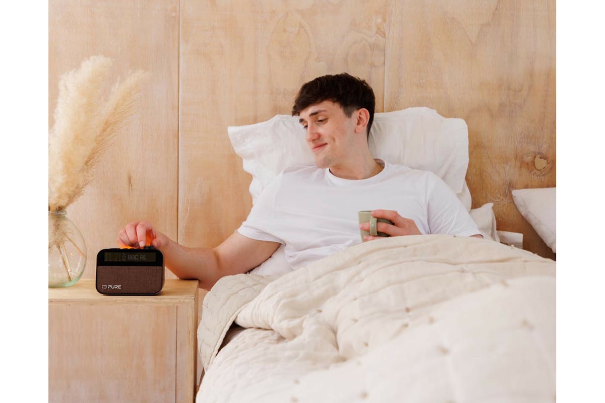 Pure Moment Alarm Clock Radio with Bluetooth | Brown/Black-7