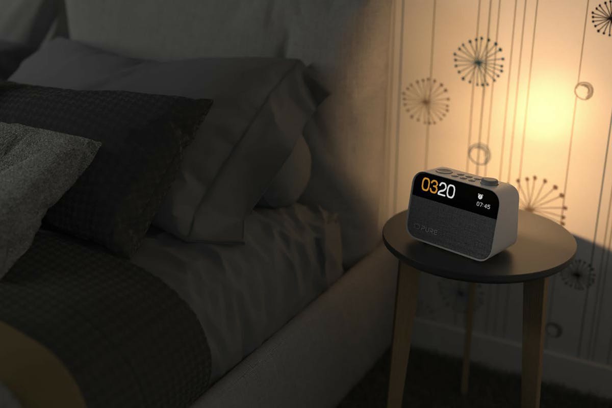 Pure Moment Alarm Clock Radio with Bluetooth | White-2