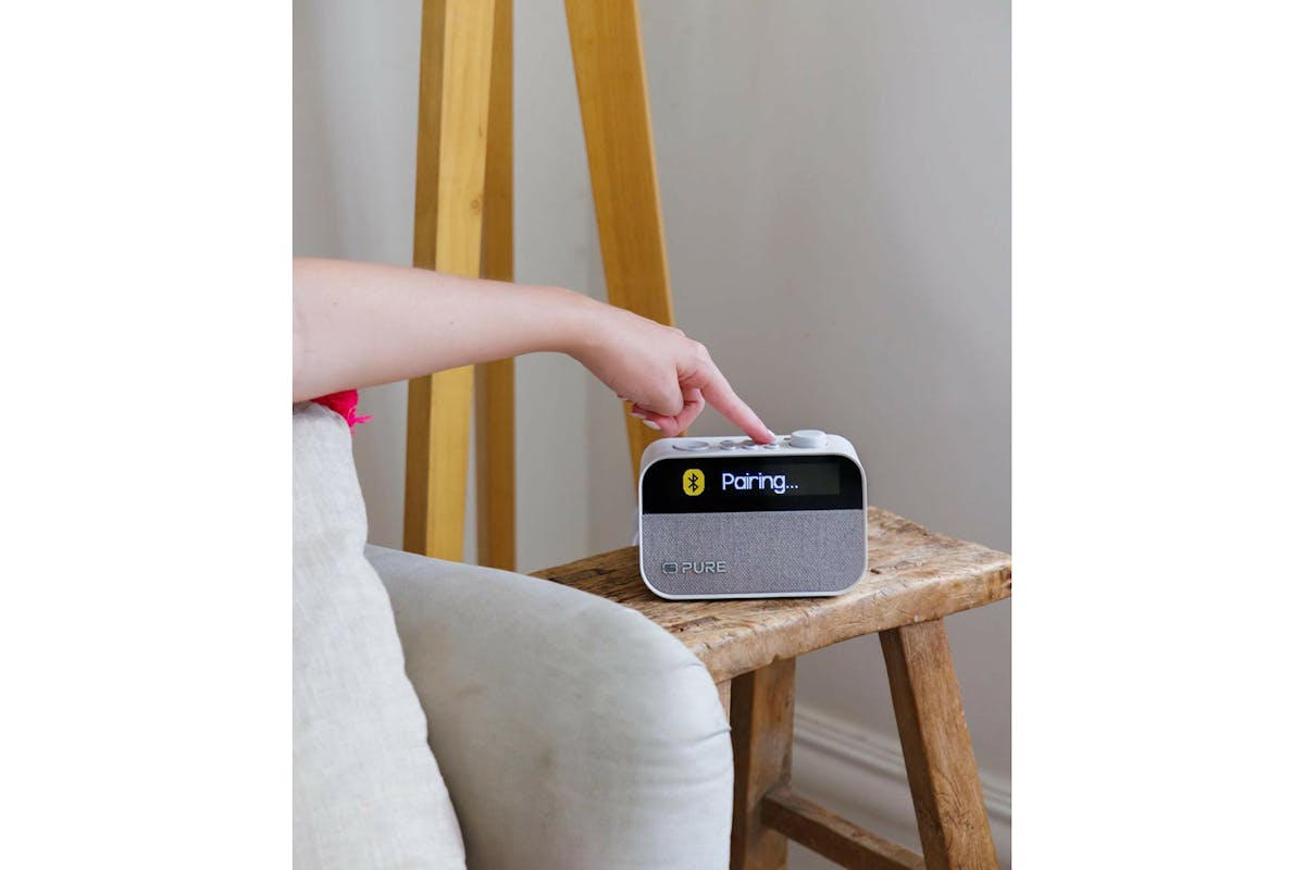 Pure Moment Alarm Clock Radio with Bluetooth | White-5
