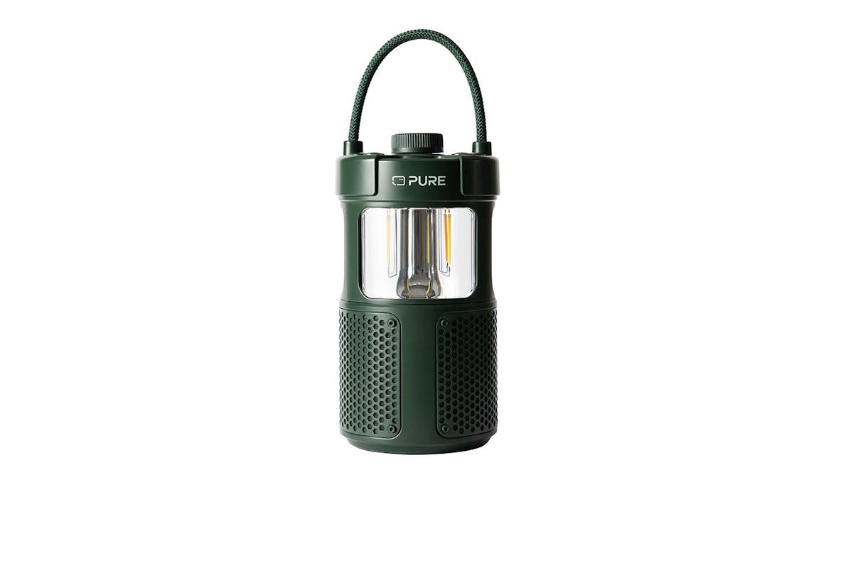 Pure Woodland Glow Bluetooth Speaker with Led Lamp | Green