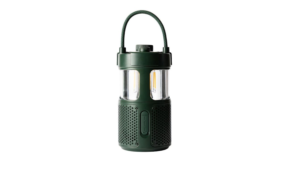 Pure Woodland Glow Bluetooth Speaker with Led Lamp | Green-5