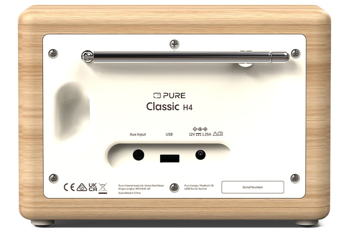 Pure Classic H4 Digital Radio | White/Oak-5
