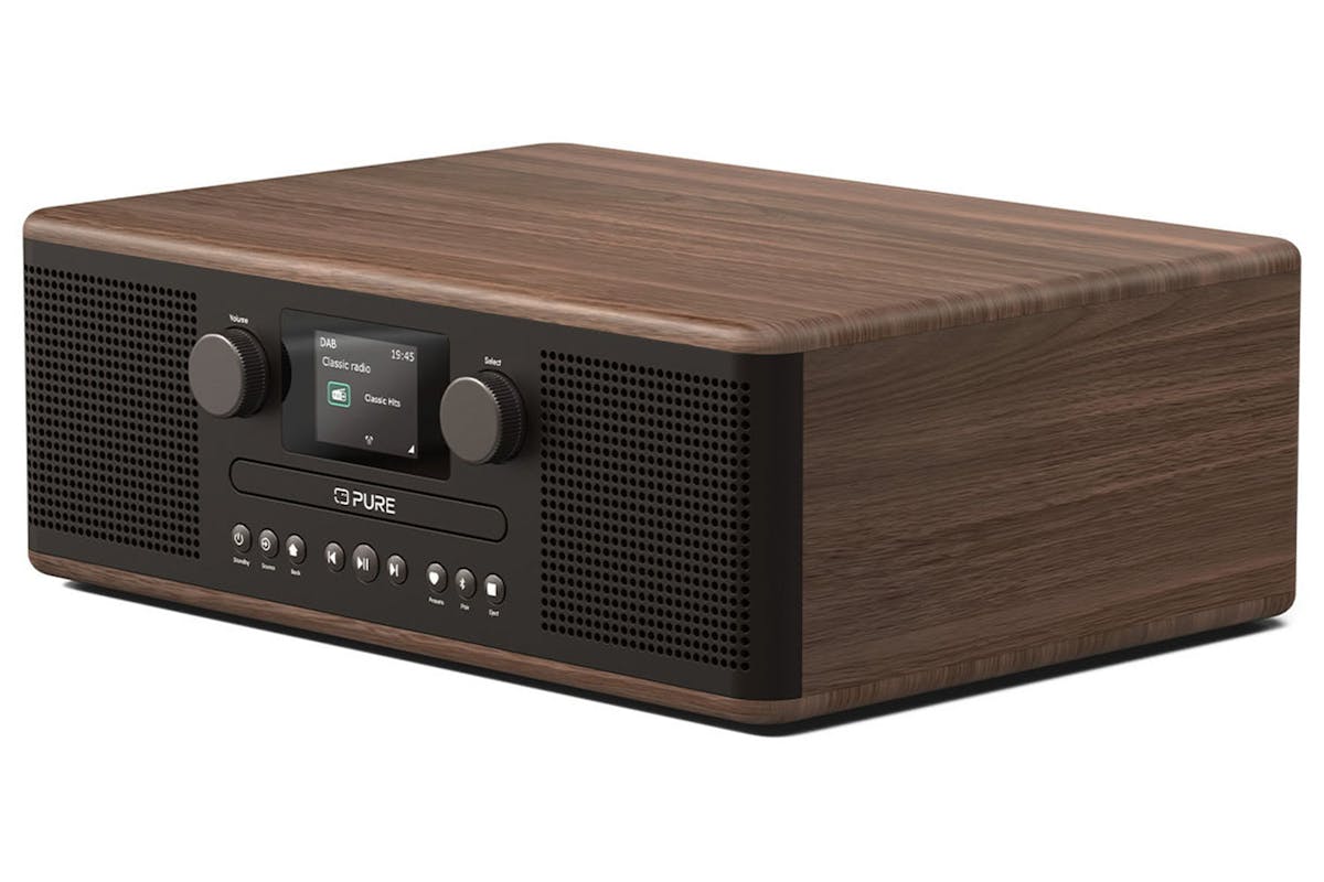 Pure Classic C-D6 CD Player and Digital Radio | Black/Walnut-3