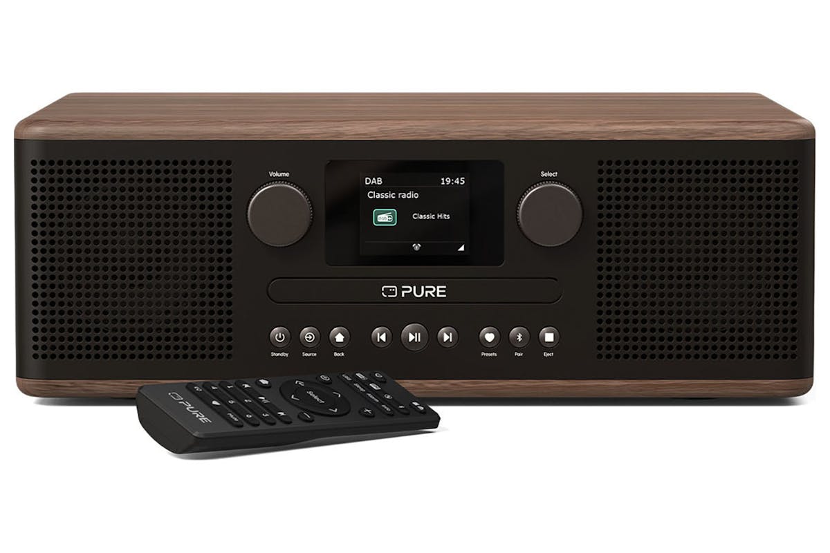 Pure Classic C-D6 CD Player and Digital Radio | Black/Walnut-5