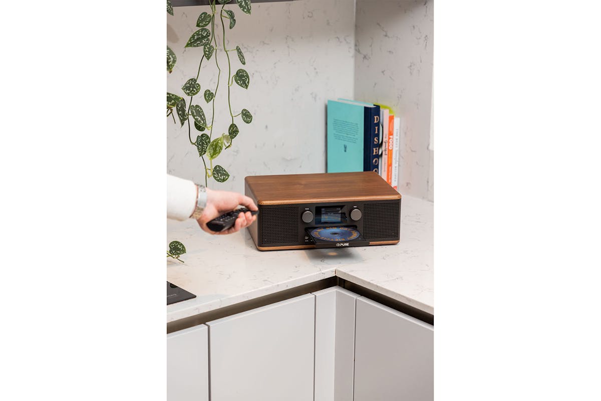 Pure Classic C-D6 CD Player and Digital Radio | Black/Walnut-6
