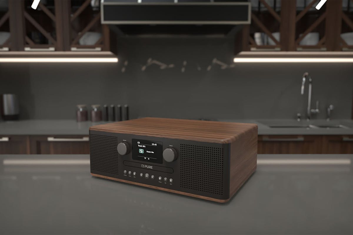 Pure Classic C-D6 CD Player and Digital Radio | Black/Walnut-7