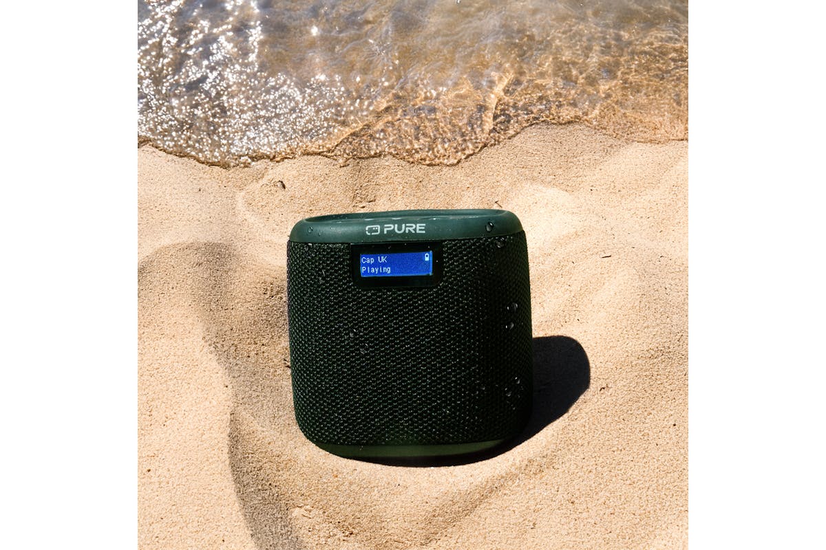 Pure Woodland Mini Bluetooth Speaker with Radio | Green-2