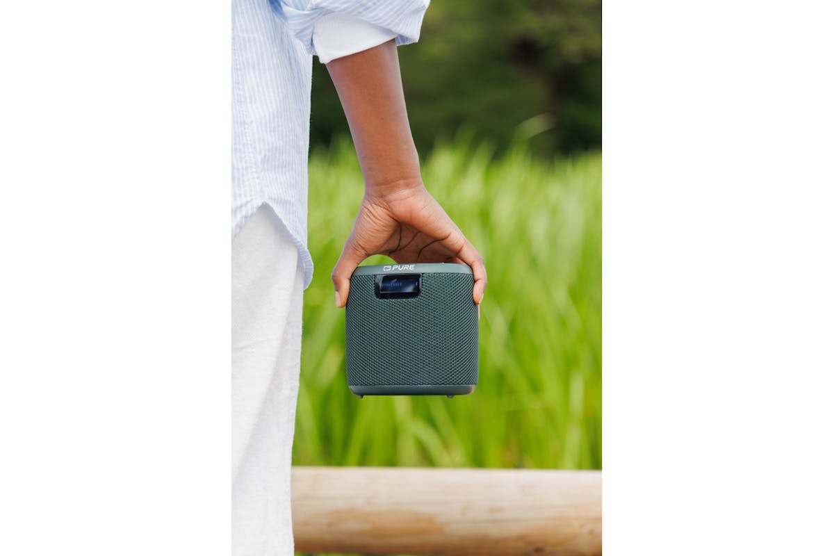 Pure Woodland Mini Bluetooth Speaker with Radio | Green-7