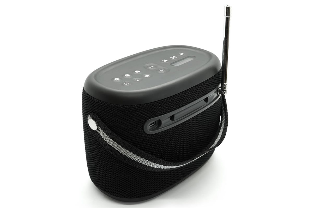 Pure Woodland Portable Bluetooth Speaker with Radio | Black-4