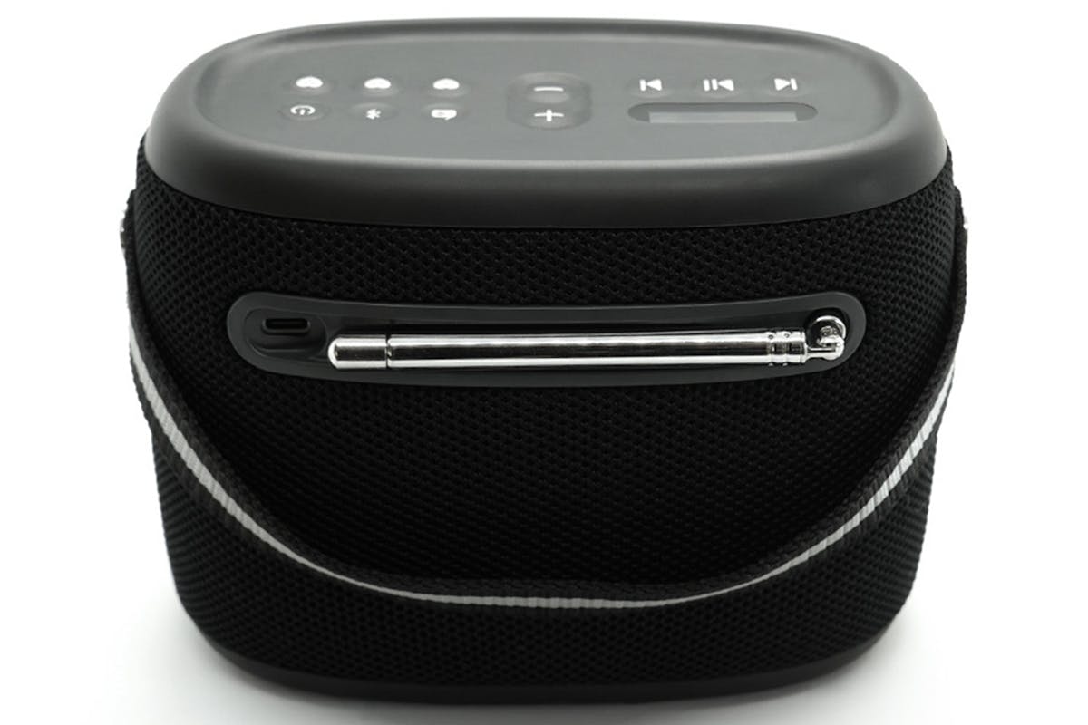 Pure Woodland Portable Bluetooth Speaker with Radio | Black-5