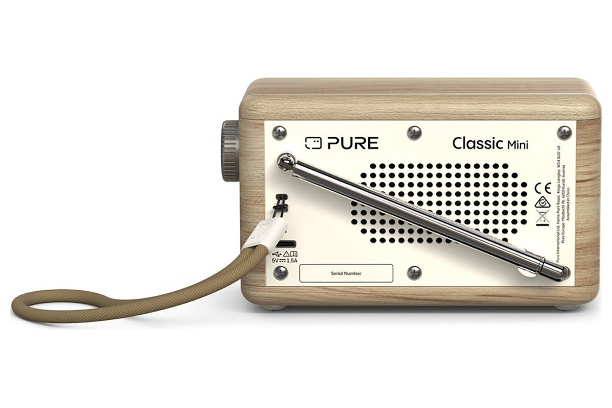 Pure Classic Mini Digital Radio | White/Oak-5