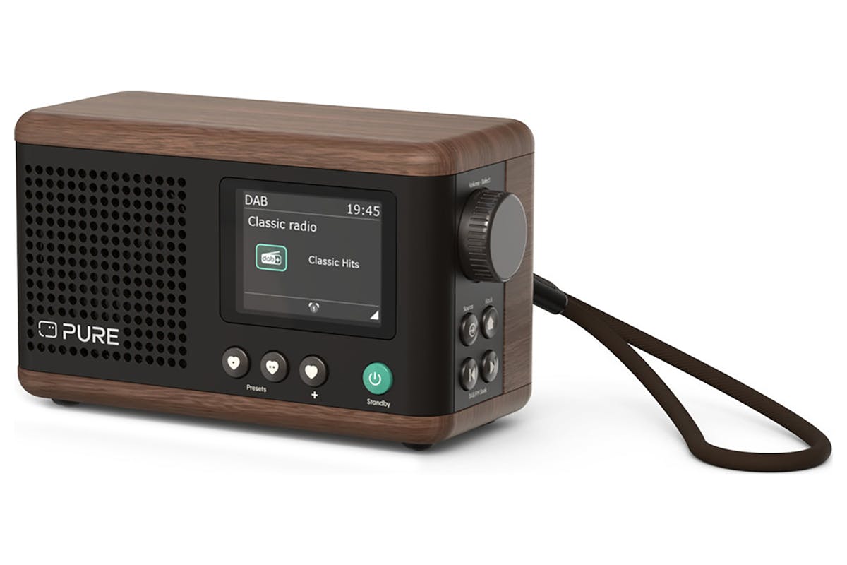 Pure Classic Mini Digital Radio | Black/Walnut-5