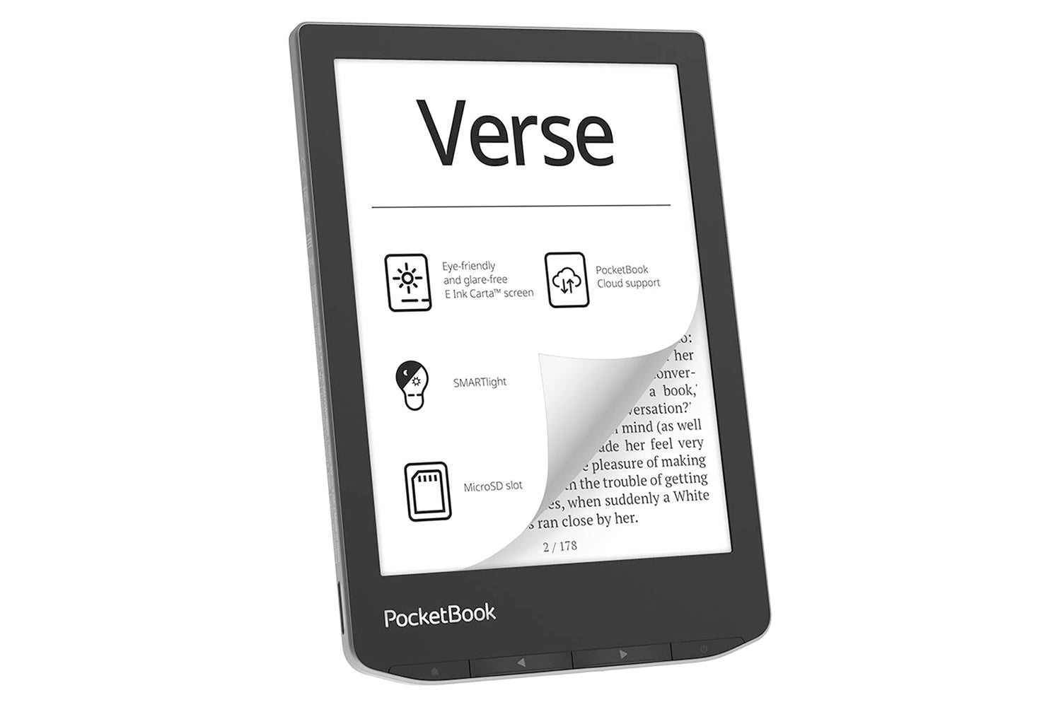 PocketBook Verse 6" E-Reader | 8GB | Mist Grey-4