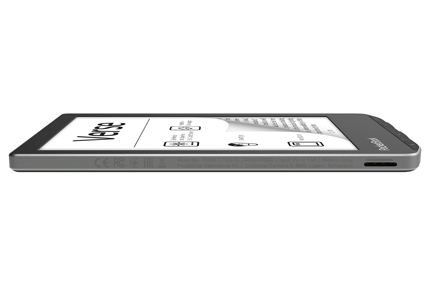 PocketBook Verse 6" E-Reader | 8GB | Mist Grey-8
