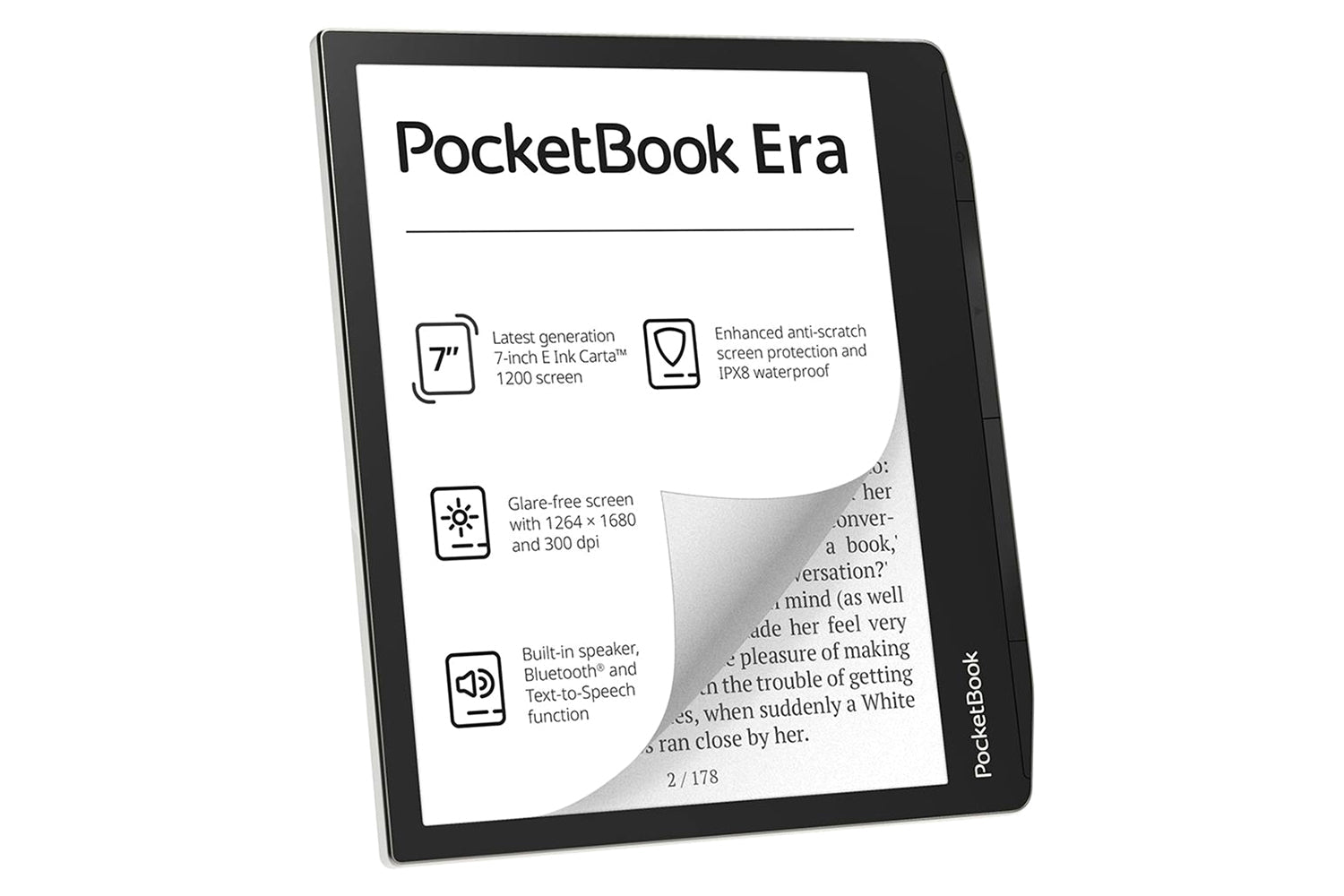 PocketBook Era 7" E-Reader | 16GB | Stardust Silver-4