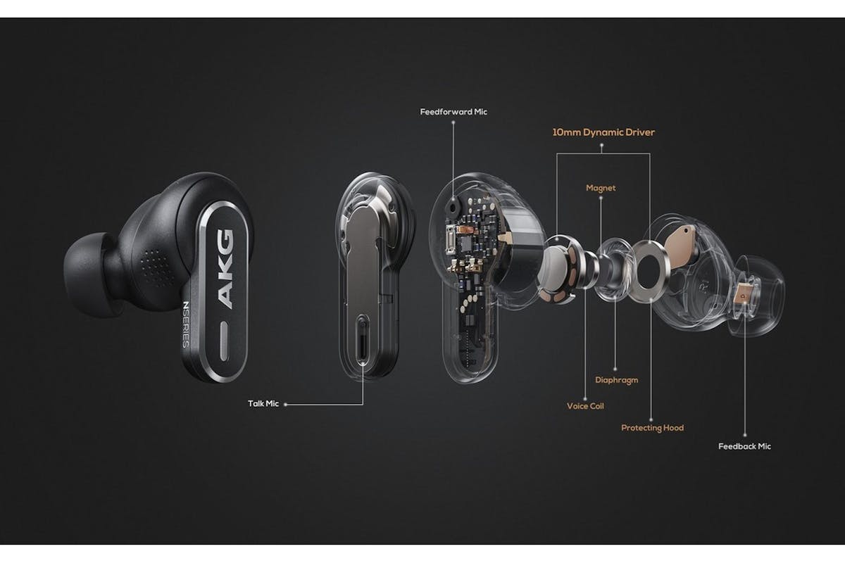 AKG N5 Hybrid True Wireless Headphone | Black-9