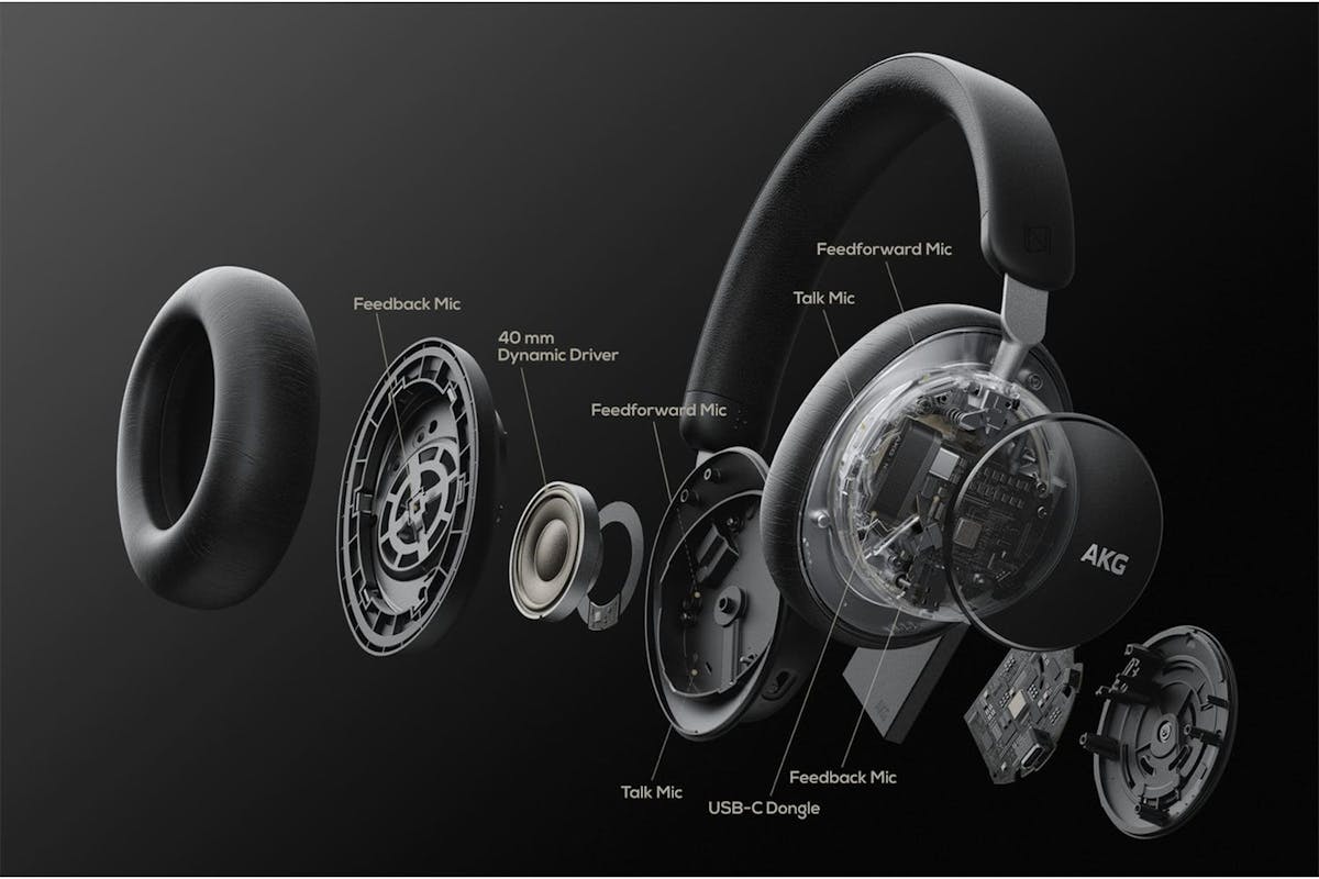 Akg N9 Hybrid ANC Over-Ear Wireless Headphone | Black-6