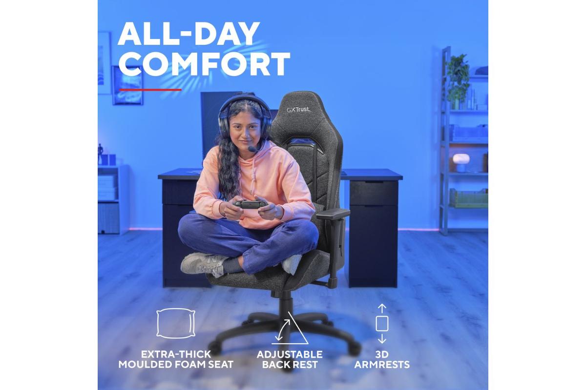 Trust GXT723 Ruya Fabric Chair | Gaming Chair | Fabric-8