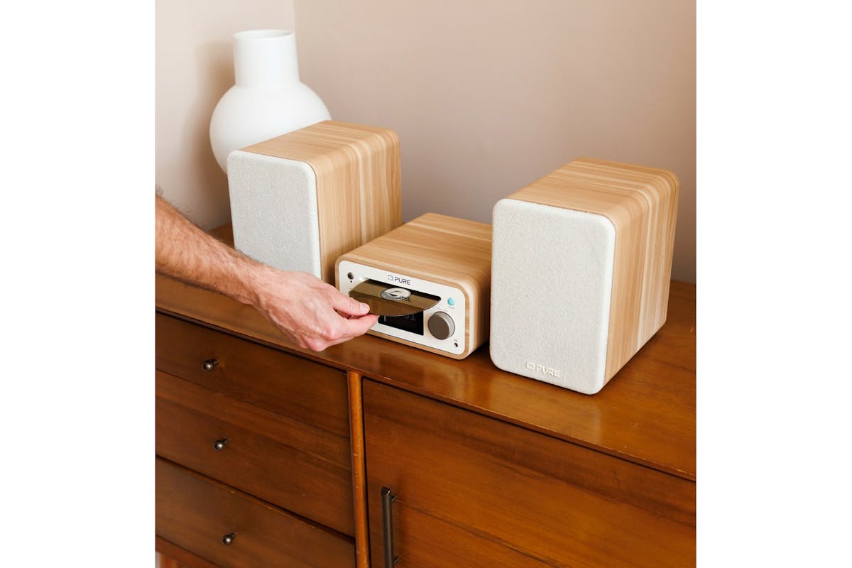 Pure-Audio Classic Stereo Mini Micro Hi-Fi System| CD Player | FM Radio | 254591-7