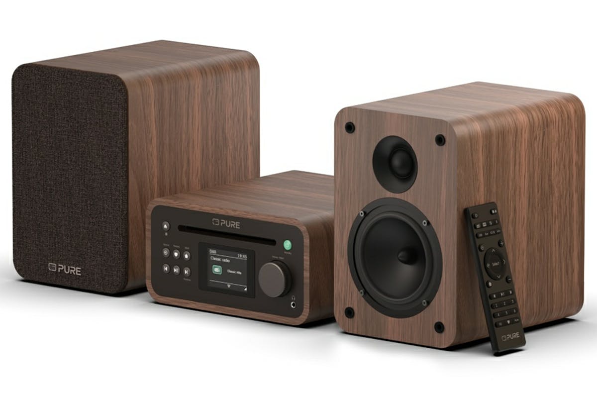 Pure-Audio Classic Stereo Mini Micro Hi-Fi System| CD Player | FM Radio | 254592-3