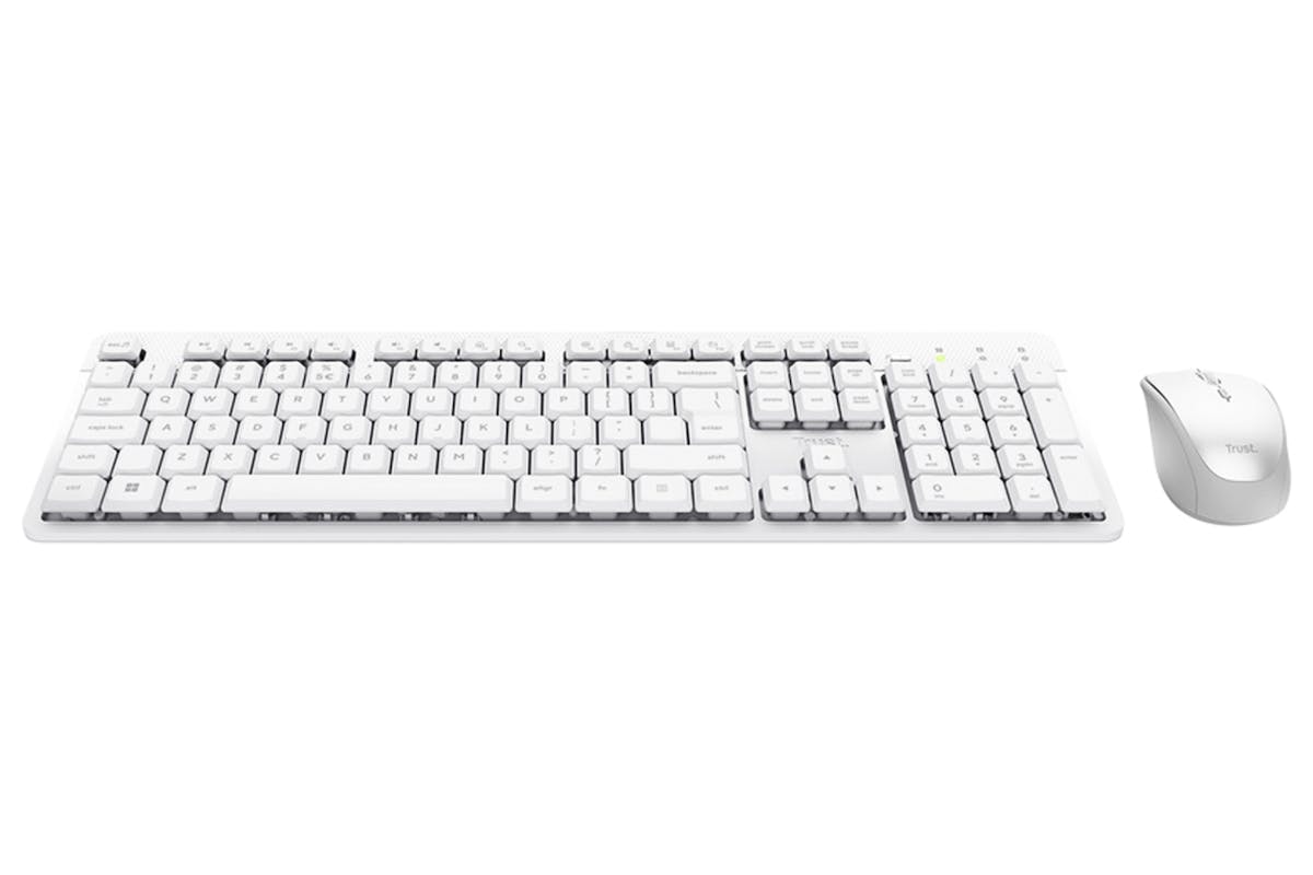 Trust Ody II Silent Wireless Keyboard & Mouse Set | White-3