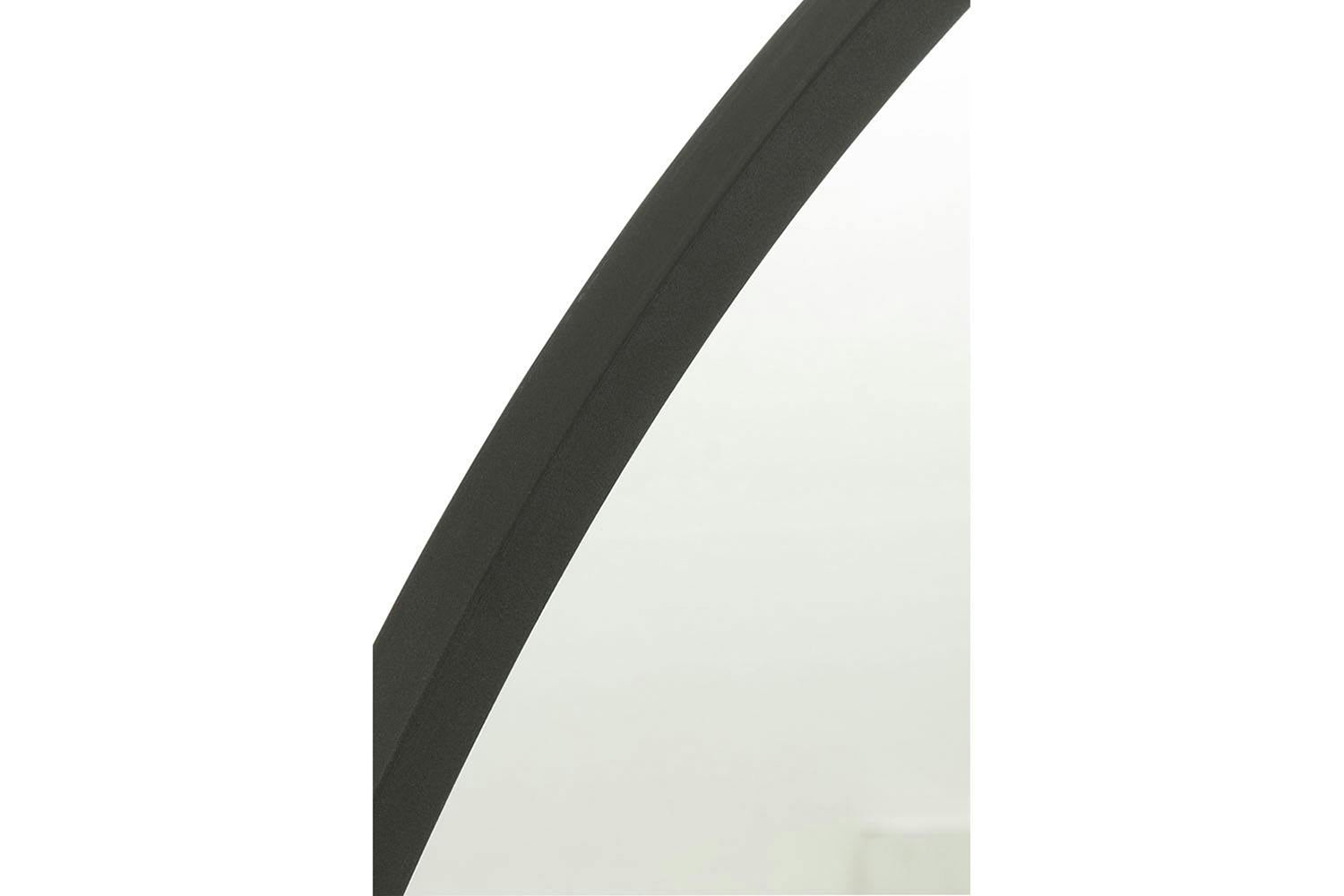 Round Mirror | Matt Black | Large-2