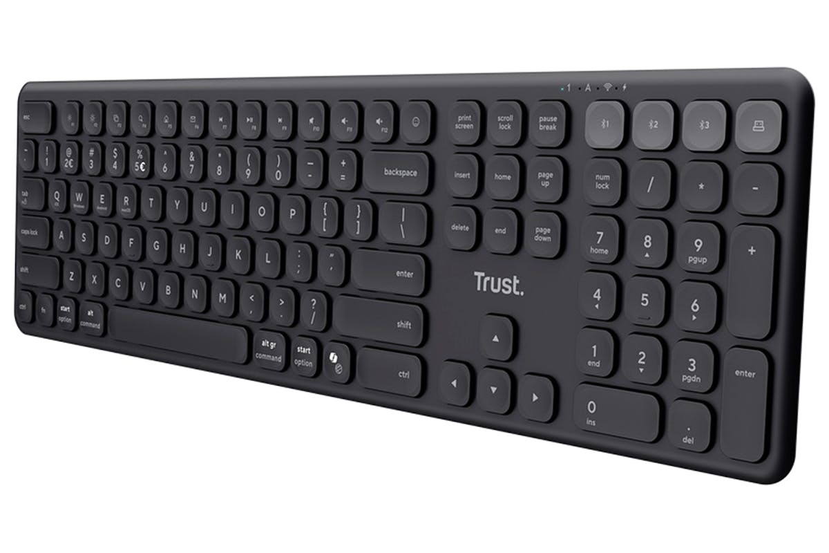 Trust Vaiya Multi-device Wireless Keyboard | Black-3