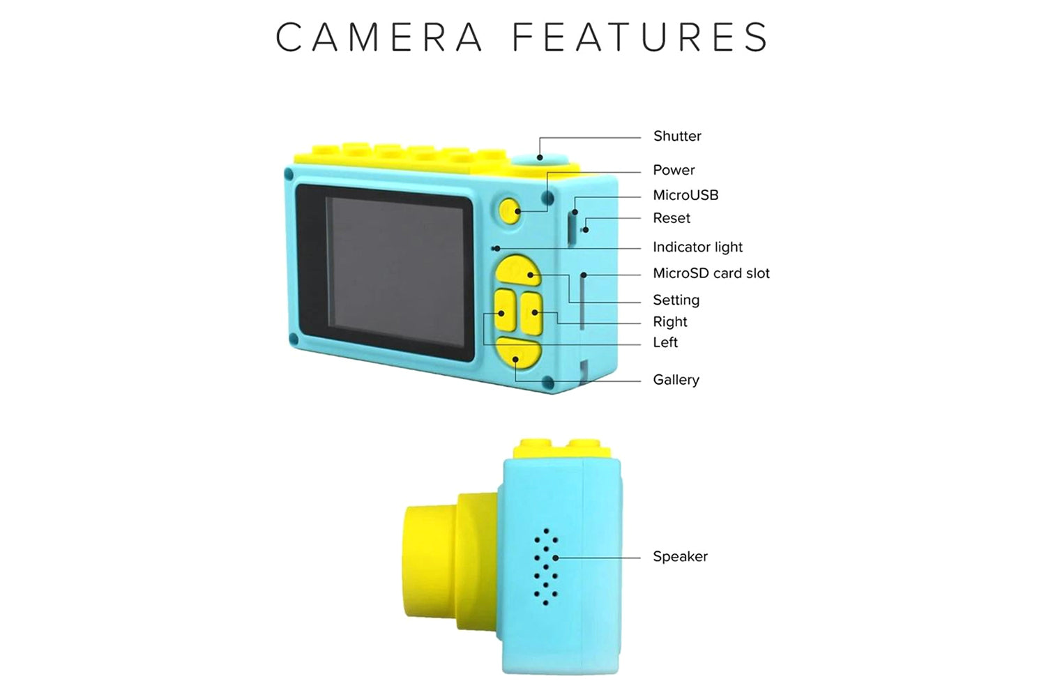 MyFirst Camera 2 Kids Underwater Camera with Shockproof Waterproof Case | Blue-5