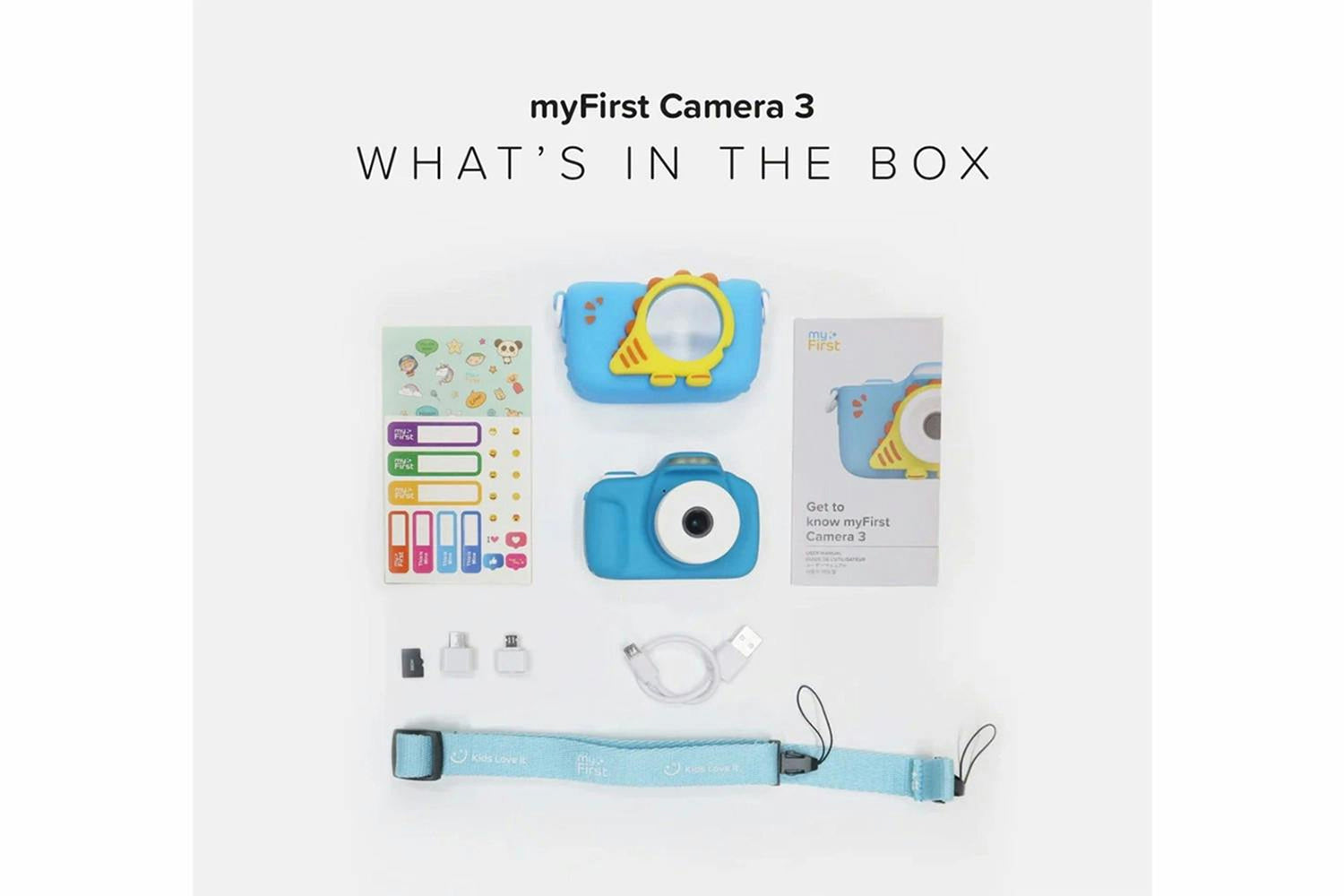 MyFirst Camera 3 Kids Digital Camera with Rubber Protective Case & Lanyard | Blue-5