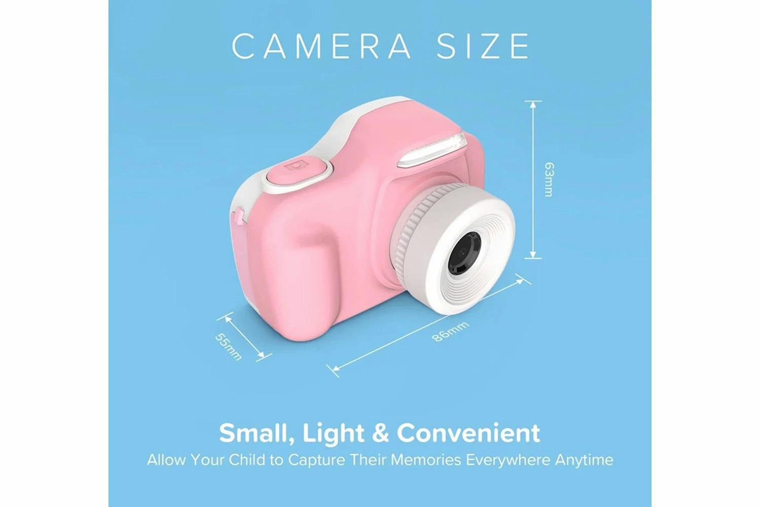 MyFirst Camera 3 Kids Digital Camera with Rubber Protective Case & Lanyard | Pink-5